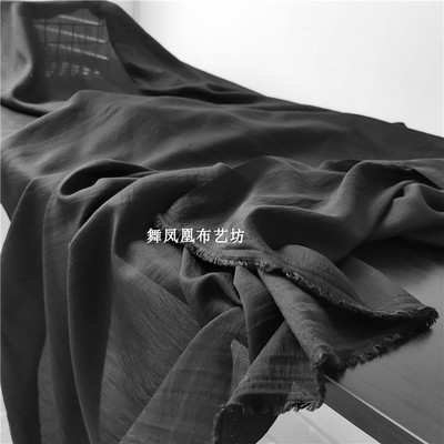 taobao agent Pure black real silk cotton cloth, soft skin, delicate skin, delicate luster lining in the spring and summer lining skirt Hanfu fabric