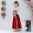 Trang phục trẻ em Hanfu sách Tongguo quần áo học sinh nam và nữ ba nhân vật bằng cách biểu diễn quần áo trẻ em sân khấu biểu diễn trang phục múa - Trang phục váy công chúa bé gái