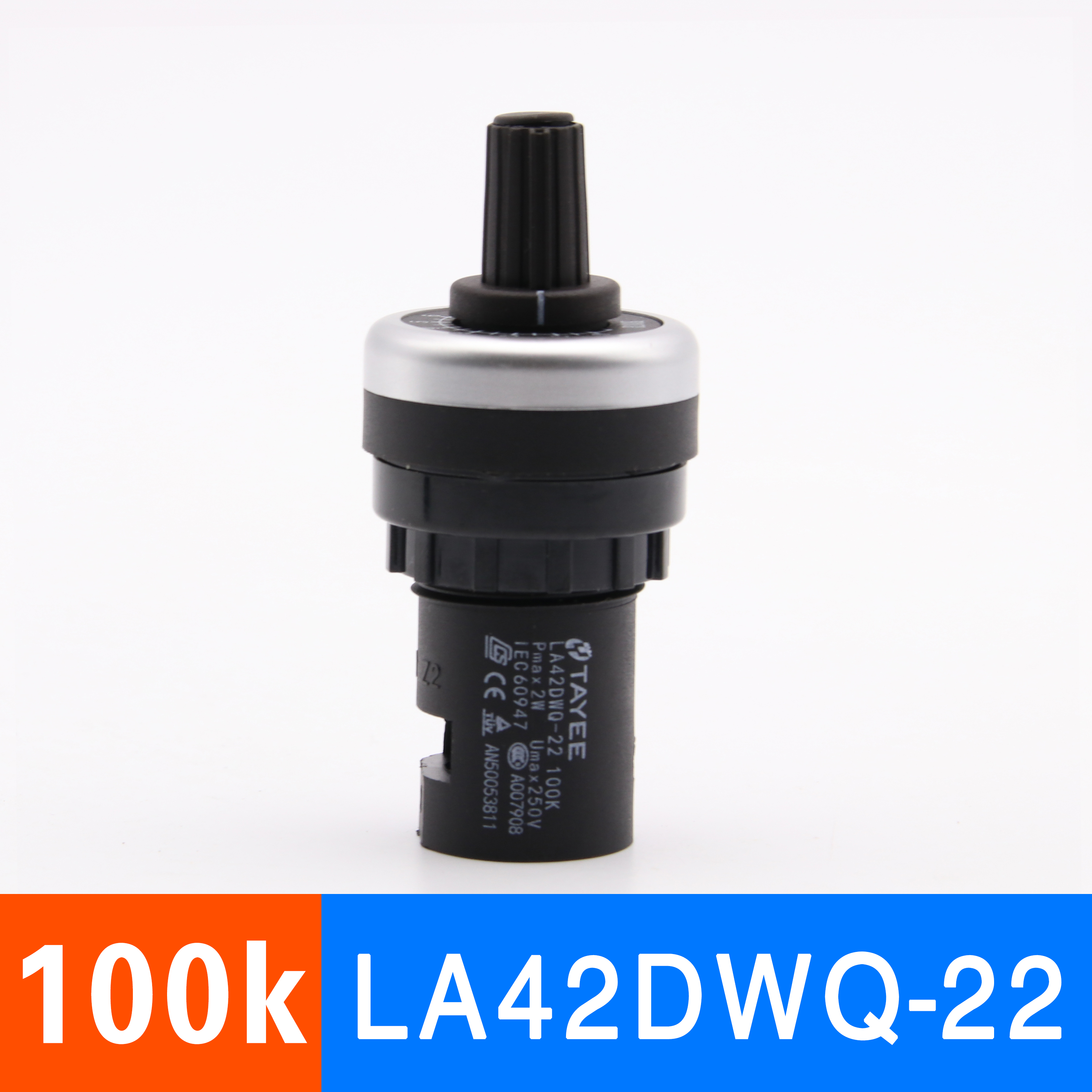 Genuine 100Kquality goods Shanghai Tianyi Frequency converter adjust speed potentiometer precise LA42DWQ-22 governor 22mm5K10K