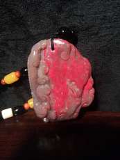 Украшения на шею 昌化鸡血石冻地手把玩件 收藏送礼佳品摆件 挂件