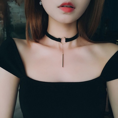 taobao agent Simply Mori neck jewelry neck chain student choker neck with neck collar short clavicle chain Korean necklace female summer