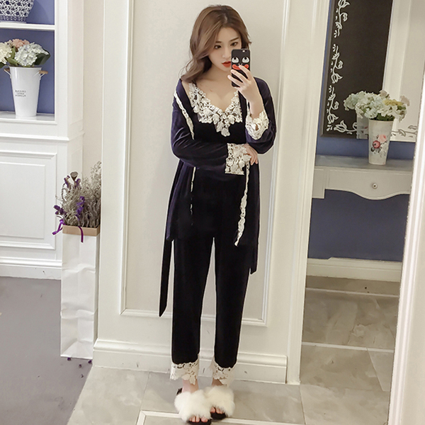 Imported Daily Pajamas Autumn Winter Women Sexy Go
