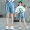 Quần short denim nữ 2019 mới nước ngoài quần hot phiên bản Hàn Quốc của mạng lưới nữ màu đỏ trinh nữ lớn - Quần jean chân váy bò bé gái 