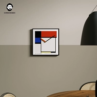 Mondrian Color Block Art Cormeration Vishing Clock Ins, северная лента кварцевая спальня