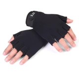 Летние тонкие дышащие мужские детские нескользящие перчатки для взрослых, без пальцев
