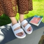 Dép mùa hè đế dày Hàn Quốc từ ngoài trời kéo thêm lớn 41 42 43 44 45 thêm giày nữ cỡ lớn - Dép dép juno