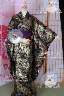 taobao agent Arctic COSPLAY clothing rental Japan kimono yukata big vibration sleeves gorgeous kimono photo leasing