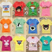 Quần áo trẻ em nhà máy bán buôn bán hàng trực tiếp nguồn 2018 mùa hè trẻ em bình thường của bé áo sơ mi ngắn tay t-shirt