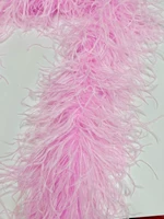4 -Layer Pink Encrypted Ostrich Hair Strip