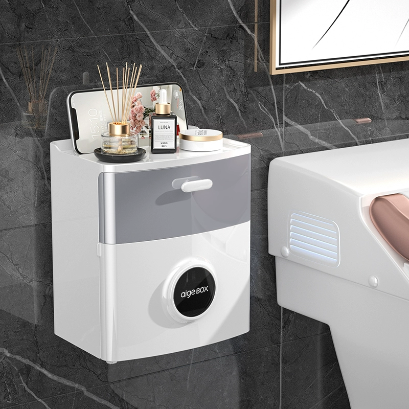 Hộp đựng khăn giấy phòng tắm Egger treo tường hộp đựng giấy vệ sinh chống nước không đục lỗ giấy vệ sinh giấy vệ sinh cuộn giá hộp đựng giấy vệ sinh chống nước 
