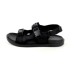 Đôi sao quầy đích thực mùa hè nam màu đen thuần Velcro dính khóa chạy dép và dép đi biển bình thường - Giày thể thao / sandles giày sandal nam công sở Giày thể thao / sandles