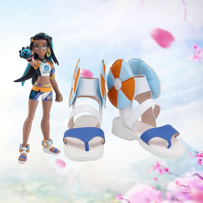 taobao agent A858 Elf Pokémon Sword Shield Lulina NESSA COS Shoes COSPLAY Shoes to customize