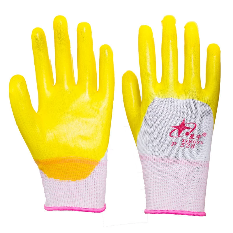 12 đôi găng tay PVC nửa nhúng Xingyu P538 chính hãng, găng tay bảo hộ lao động, chống mài mòn, bền bỉ và chống thấm nước. bao tay chống cắt 3m 