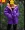 Nữ xuống phần giữa chiều dài cotton coat 2017 mùa đông mặc Châu Âu trạm loose đứng cổ áo màu tím tươi chống mùa bánh mì áo khoác áo phao burberry nữ chính hãng