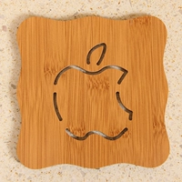 Apple, деревянный, большой, 14.5см