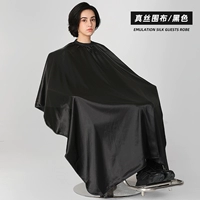 Шелковая черная накидка