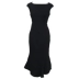 Váy đen một vai không tay nữ mùa hè dài Hepburn phong cách thanh lịch váy eo thon - Sản phẩm HOT đầm suông trung niên Sản phẩm HOT
