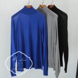 Z0902-15 Temprament Small High-шея мягкая восковая кожа, рыхлый, гнилой рукав основание дно с длинными рукавами свитер