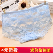 Quần lót ren nữ trong suốt cotton không dấu vết rỗng trong suốt gợi cảm cám dỗ quần short eo thấp bán buôn