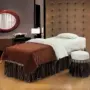 Tinh khiết bông đẹp cao cấp massage xông hơi khử trùng khăn trải giường tấm gia đình bốn nâu tùy chỉnh chuyên nghiệp - Trang bị tấm ra giường spa