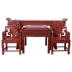 Redwood Zhongtang bộ bàn ghế sáu mảnh gồm bốn bộ ghế gỗ hồng mộc Taishi tám bàn bất tử ngồi bàn ngồi xổm cho bàn - Bàn / Bàn Bàn / Bàn