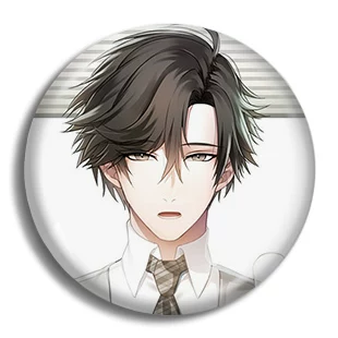 Значок Mystic Messenger Mysterious Messenger, металлический пин 58 мм, полностью металлический