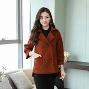 [Chống mùa thời gian giới hạn đặc biệt] Hàn Quốc phiên bản của thời trang boutique 2018 mới ngắn len của phụ nữ coat coat