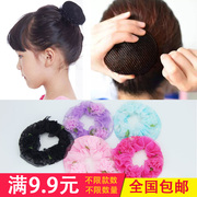 Trẻ em của tóc net vũ đĩa tóc túi lưới cô gái nhỏ công chúa ba lê đầu hoa headdress dance phụ kiện tóc bóng đồ trang sức đầu