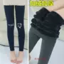 Cô gái cộng với quần legging nhung mặc quần dài trẻ em dày hơn quần ống rộng chân quần thun cotton cotton mùa thu đông đồ trẻ em