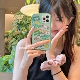 Apple, брендовый мятный мультяшный совместимый iPhone14 Pro, iPhone 13, чехол для телефона, прозрачный защитный чехол, iphone, 15promax