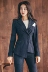 Mùa thu quần áo nữ 2018 mới của Hàn Quốc thời trang chic nhỏ phù hợp với áo khoác sọc nhỏ hương thơm phù hợp với phù hợp với XZ3293 vest trắng nữ Business Suit