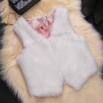 2018 mùa xuân, mùa hè, mùa thu và mùa đông lông thỏ mới lông đặc biệt sửa chữa vest ngắn vest trong phiên bản Hàn Quốc dài của vest Châu Âu và Mỹ Faux Fur
