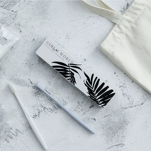 Портативная зубная щетка для путешествий, зубная паста, маленькая коробка для хранения, система хранения, простой и элегантный дизайн