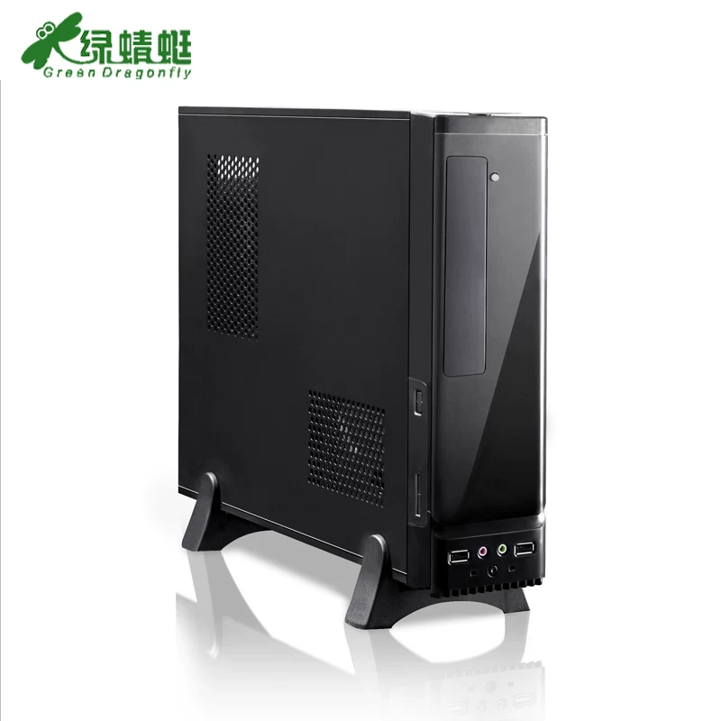 Зеленая стрекоза Mini MINI корпус домашнего HTPC с UV-покраской и блоком питания 400 Вт
