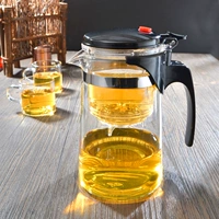 Thanh lịch tách trà ấm trà nhiệt độ cao máy pha trà chịu nhiệt đầy đủ rửa và rửa tinh tế cốc sức khỏe nồi lọc bộ trà lót - Trà sứ bình ủ trà giữ nhiệt