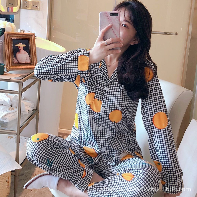 Check OrangepyjamasladiesNightwearWomenPajamassetPijamasSolid