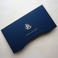 80a Трехворотная страница Blue содержит конверт внутренней страницы