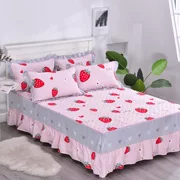 100% cotton dày trải giường ba hoặc bốn bộ bông giường bông nhồi bông cộng với bông trẻ em phim hoạt hình - Váy Petti