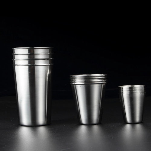 Бокал из нержавеющей стали, комплект, дорожный чехол, 4 предмета