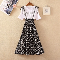 Летнее платье, приталенный корсет с буквами, длинная юбка, комплект для школьников, коллекция 2023