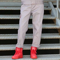 Серые трех карманы штаны