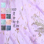 30D voan vải của quần áo Trung Quốc Bronzing lớn tay vải áo váy đầm quần áo DIY Mo hoa - Vải vải tự làm