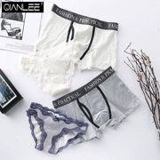 Cá tính nam và nữ đôi đồ lót cotton eo thấp eo ren tam giác tóm tắt nữ cảm giác quần short boxer nam