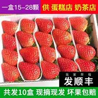 Spot Fresh Strawberry 10 коробок свежее обжаривание кислый клубничный двойной поток торт с молоком.