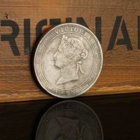 1867 Hồng Kông 壹 vòng bạc coin bạc đô la Victoria Nữ Hoàng kỷ niệm coin bạc vòng antique sưu tập tiền xu đồng tiền cổ