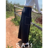 Сон на 11 нишевой личности Большой карман большой карманная линия дизайн средняя длинная модель тонкая и дикая повседневная юбка