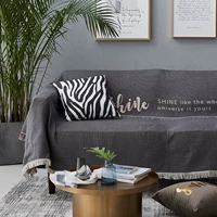 Đơn giản đôi hai mặt ins gió sofa khăn vải sofa đầy đủ bao gồm sofa che bụi bảo vệ che Bắc Âu dòng chăn vỏ bọc máy giặt