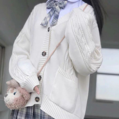 taobao agent Student pleated skirt, Japanese fresh sweater, cardigan
