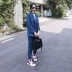 Dongdaemun 2018 mùa xuân mới của phụ nữ Hàn Quốc phiên bản của giản dị chic Hồng Kông hương vị phù hợp với áo khoác thời trang chín quần phù hợp với các kiểu áo sơ mi họa nữ đẹp Business Suit