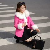 Короткое шерстяное пальто, демисезонный плащ с бантиком, подходит для подростков, 2019, в корейском стиле, увеличенная толщина